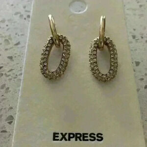 Express gold colored earrings